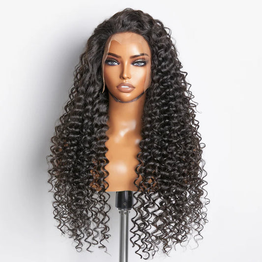 EVA- 13x4 Full Frontal Lace Wig Deep Wave 28 -34 inches - 200% Density