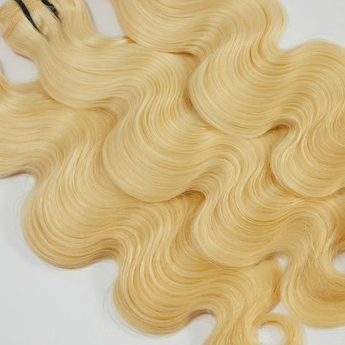 Bundle - 12A Raw Hair #613 Lightest Blonde Body Wavy Body Wave Virgin Brazilian Hair #613 - 12-32 inches