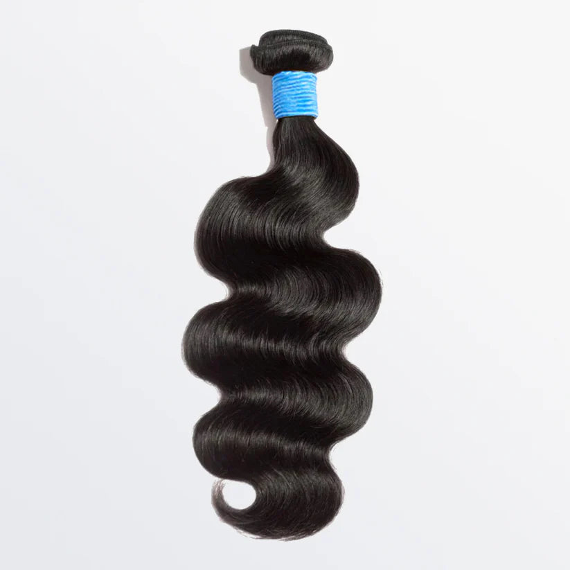 Bundle- Body Wavy Virgin Brazilian Hair #1B Natural Black 12 inches - 32 inches