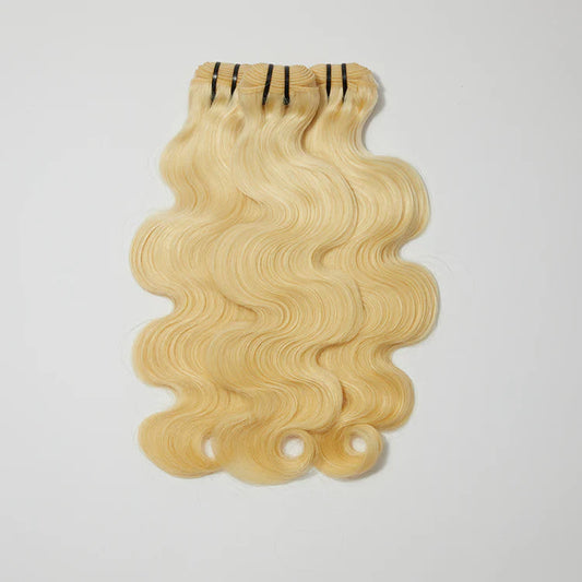 Bundle - 12A Raw Hair #613 Lightest Blonde Body Wavy Body Wave Virgin Brazilian Hair  #613 - 12-32 inches