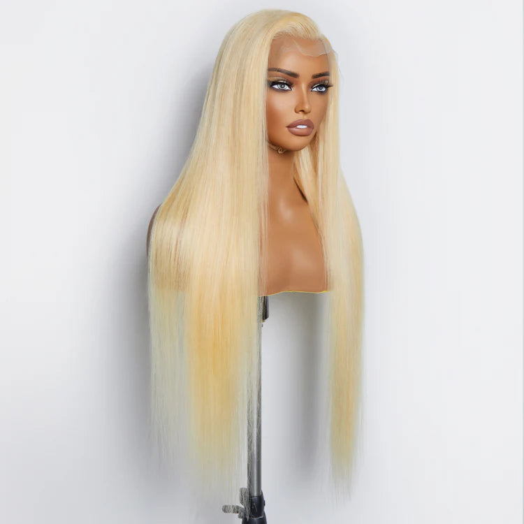 Pre-Plucked 13"x4" #613 Straight Lace Frontal Wig 200% Density - Human Hair 28-30 inches