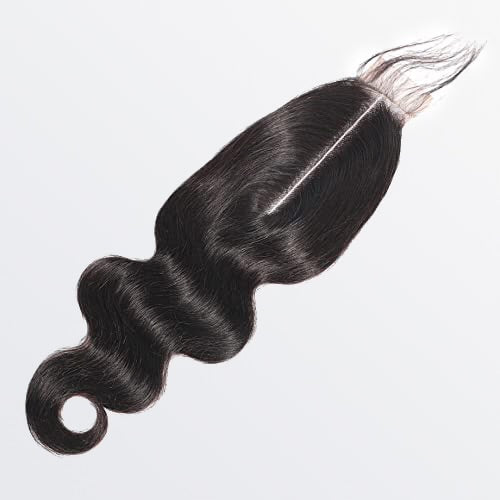 HD Lace Hair Closure - Body Wave - 2" x 6" inches HD Lace Closure #1B Natural Black
