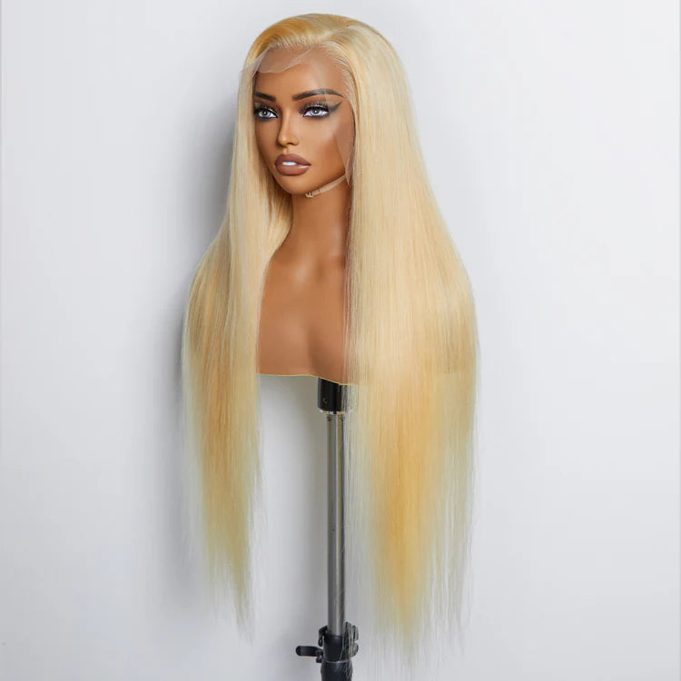Pre-Plucked 13"x4" #613 Straight Lace Frontal Wig 200% Density - Human Hair 28-30 inches