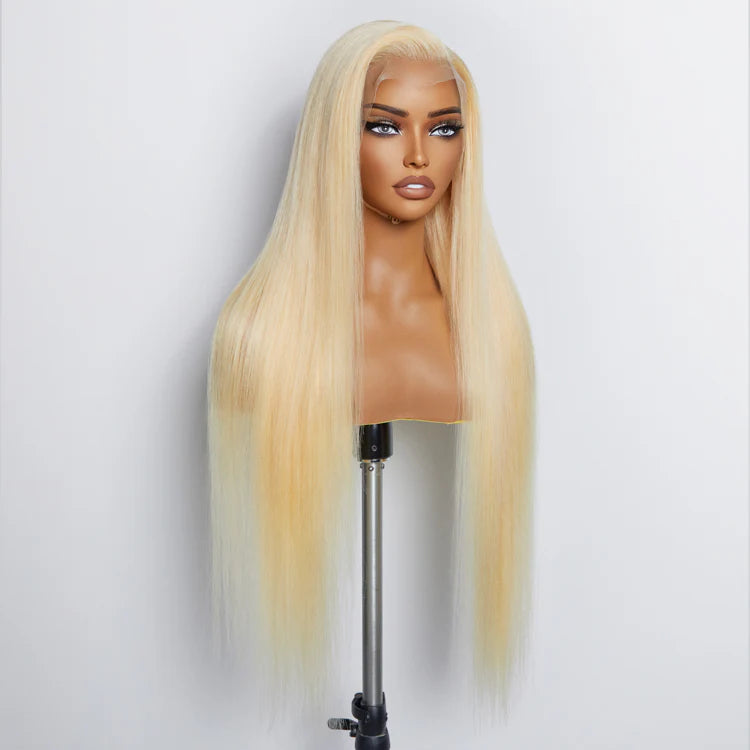 Pre-Plucked 13"x4" #613 Straight Lace Frontal Wig 200% Density - Human Hair 28-30 inches
