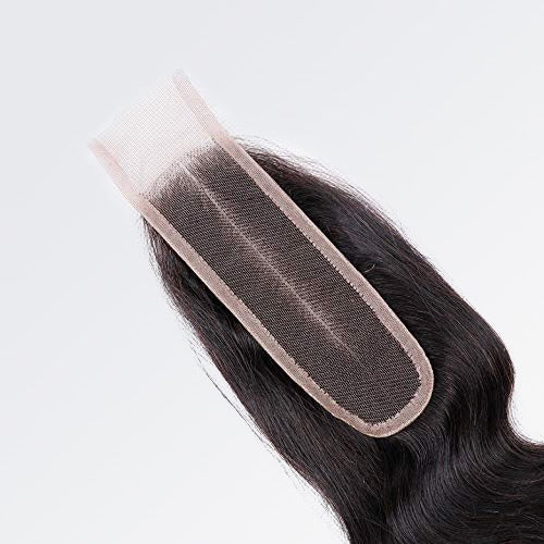 HD Lace Hair Closure - Body Wave - 2" x 6" inches HD Lace Closure #1B Natural Black