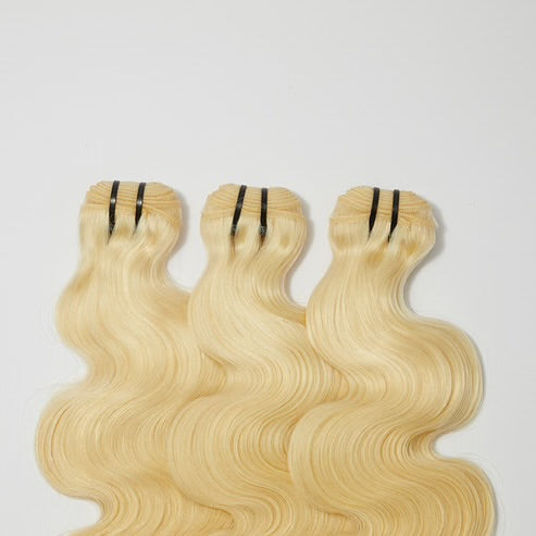Bundle - 12A Raw Hair #613 Lightest Blonde Body Wavy Body Wave Virgin Brazilian Hair  #613 - 12-32 inches