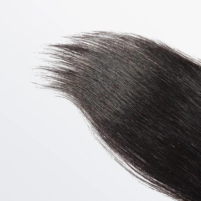 HD Lace Closure - 4.5" x 4.5" Upgrade Straight Free Parted Lace Closure #1B Natural Black 12-20 inches