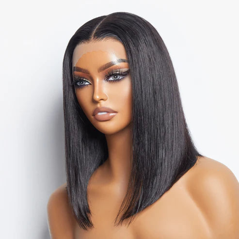 Pre-Plucked 13x4 Lace Front Straight Bob Wig 150% Density 10-14 inches