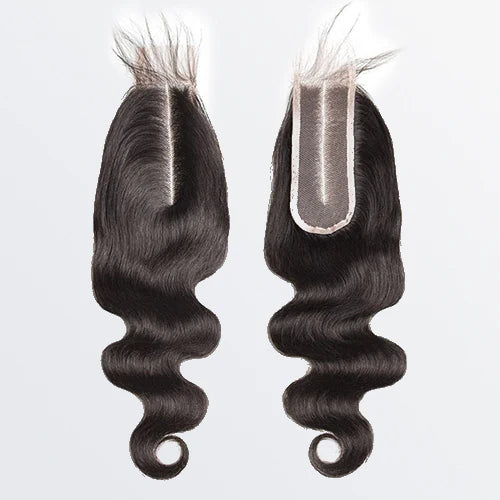 HD Lace Hair Closure - Body Wave - 2" x 6" inches HD Lace Closure #1B Natural Black
