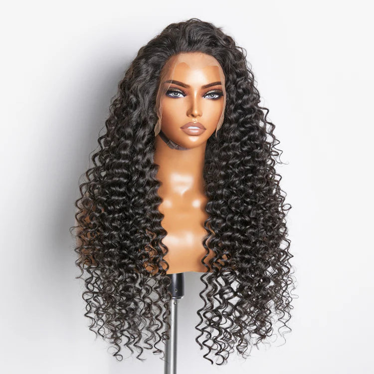 EVA- 13x4 Full Frontal Lace Wig Deep Wave 28 -34 inches - 200% Density