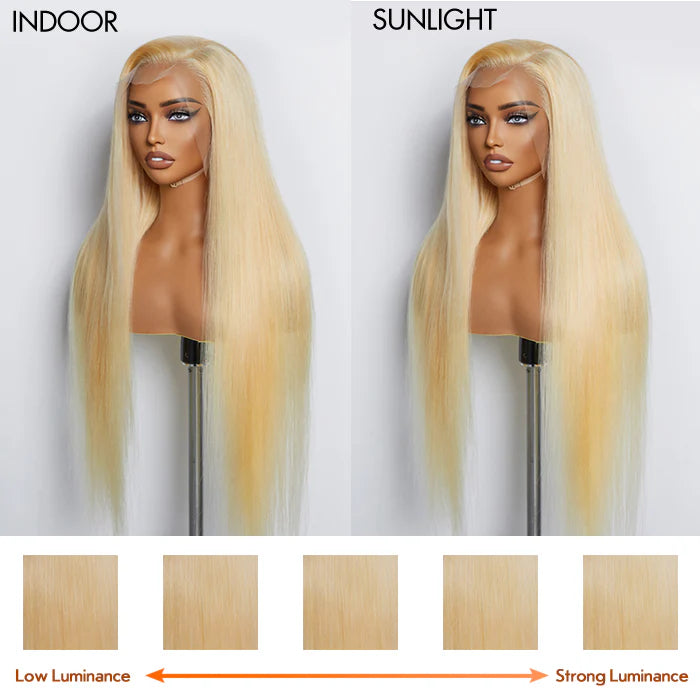 Pre-Plucked 13"x4" #613 Straight Lace Frontal Wig 200% Density - Human Hair 28-30 inches