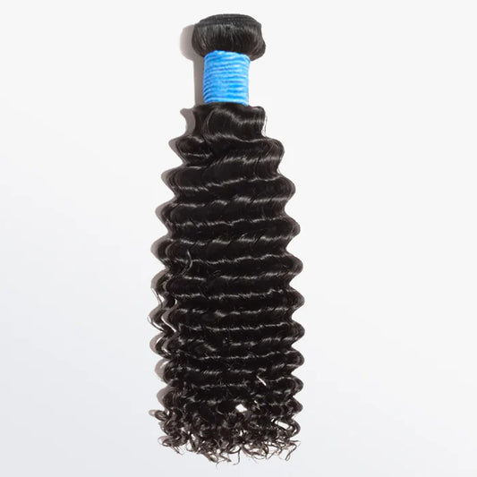 Bundle - Curly Virgin Brazilian Hair #1B Natural Black 12-32 inches