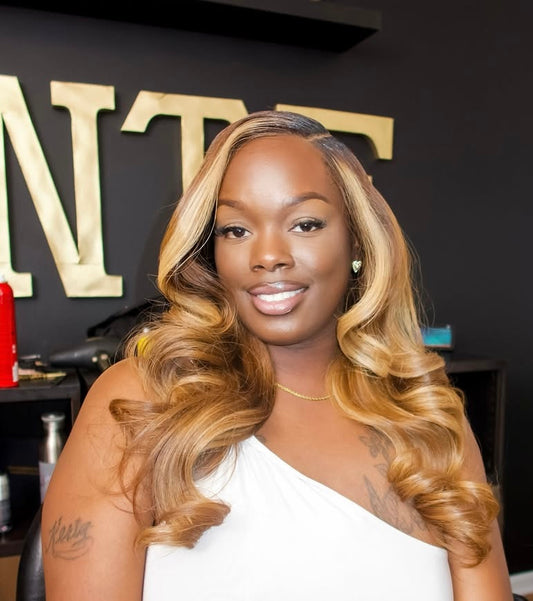 GLUELESS LACE WIG - KAY Carmel & Blonde