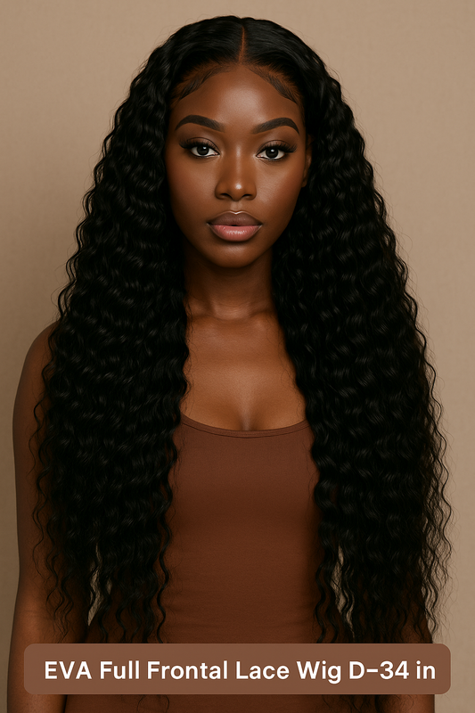 Eva deep curly wig looking my