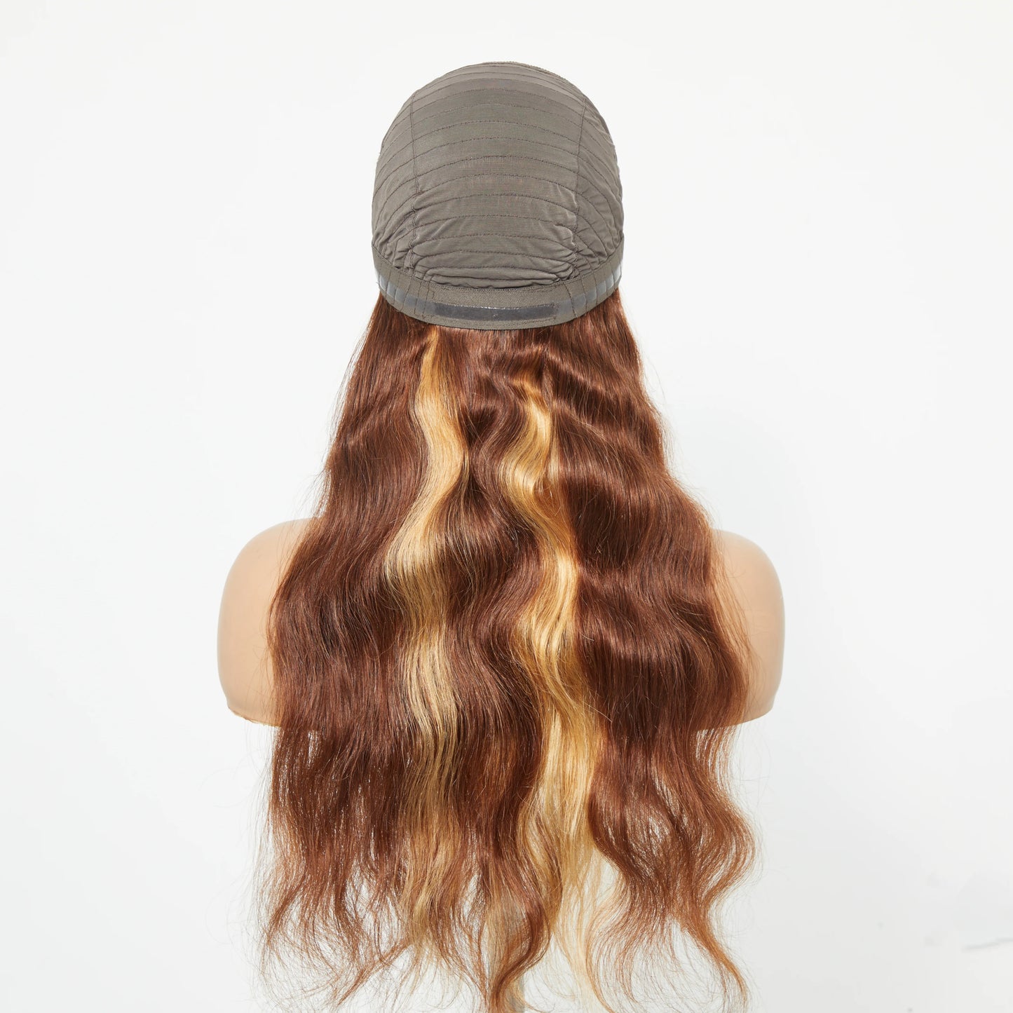 Glueless Kay      Lace Wig - 5"x5" Body Wavy Wear & Go Glueless #4/27 Lace Closure Wig-100% Human Hair - 24 Inches Body Wavy Wear & Lace Closure Wig-100% Human Hair