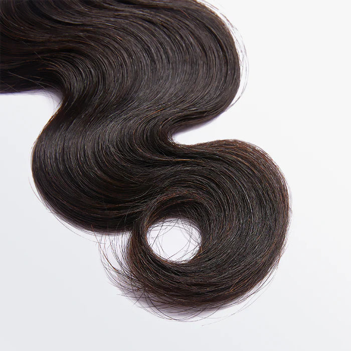 Bundle- Body Wavy Virgin Brazilian Hair #1B Natural Black 12 inches - 32 inches